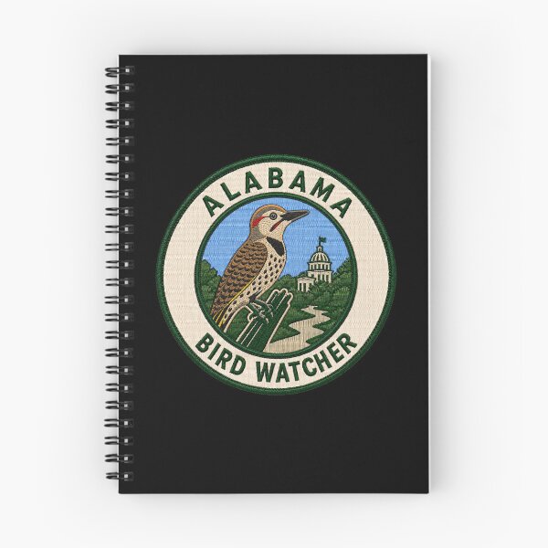Item preview, Alabama Bird Watcher Northern Flicker Yellowhammer Patch designed and sold by The-Drip-Studio.