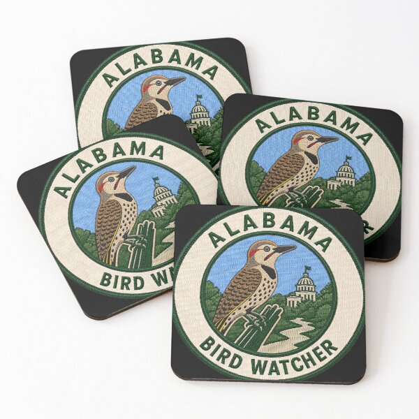 Item preview, Alabama Bird Watcher Northern Flicker Yellowhammer Patch designed and sold by The-Drip-Studio.