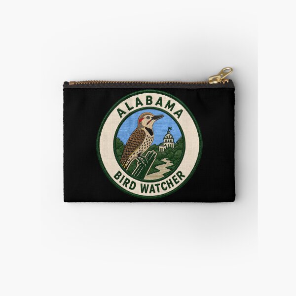 Item preview, Alabama Bird Watcher Northern Flicker Yellowhammer Patch designed and sold by The-Drip-Studio.