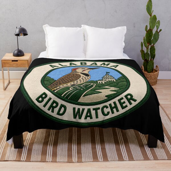 Item preview, Alabama Bird Watcher Northern Flicker Yellowhammer Patch designed and sold by The-Drip-Studio.