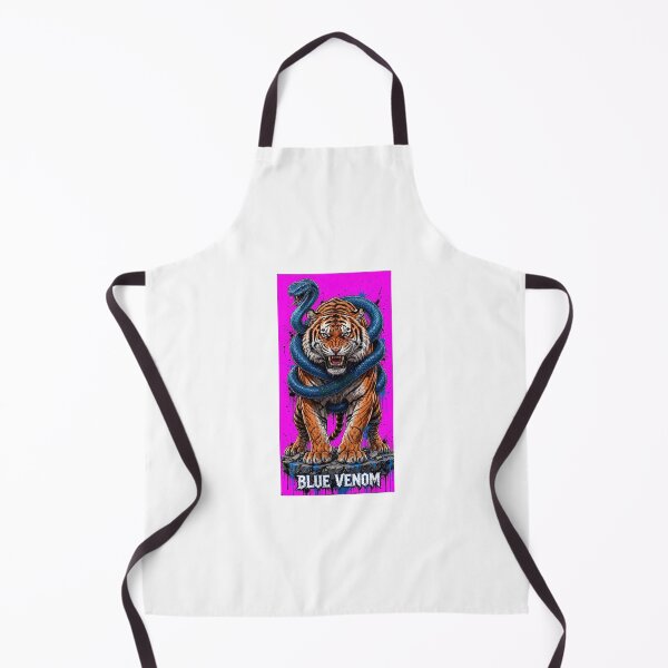 Item preview, Blue Venom Tiger and Snake Coiled Attack Graphic designed and sold by WeirdWheeledArt.