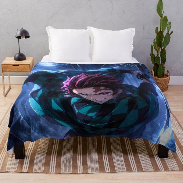 Item preview, Tanjiro Kamado Demon Slayer Moonlit Bamboo Forest Rush designed and sold by Dashsopaner.