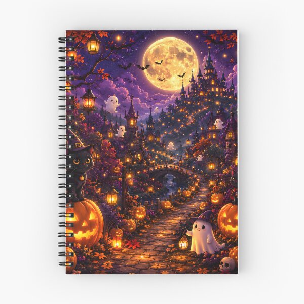 Item preview, Moonlit Halloween Village Fantasy designed and sold by Herodestroyer.