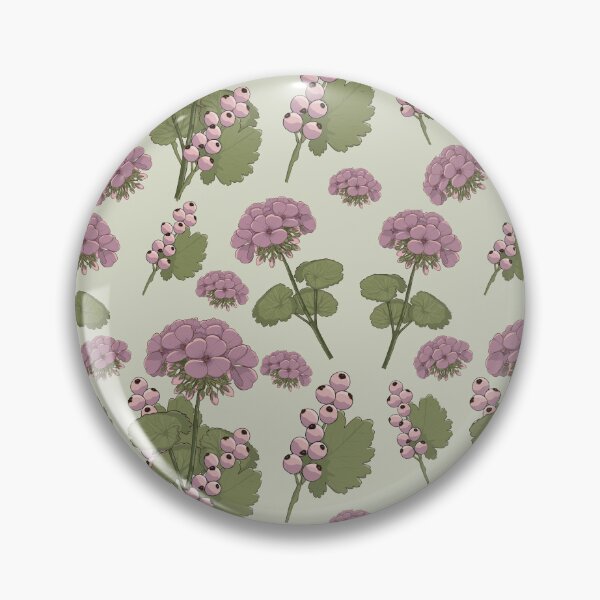 Item preview, Mauve Geranium & Berry Botanical Pattern designed and sold by Zymetryart.