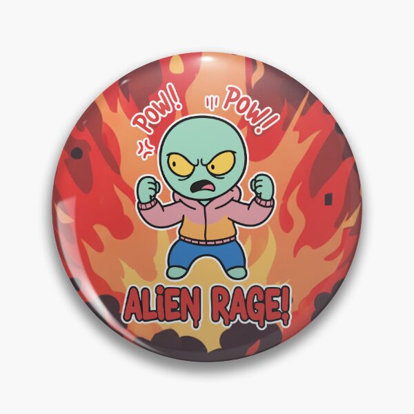 Item preview, Alien Rage Angry Green Alien Cartoon designed and sold by Taridesign.