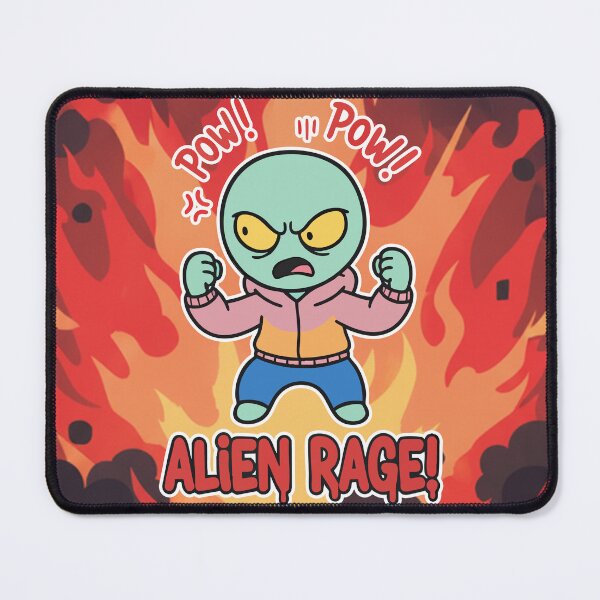 Item preview, Alien Rage Angry Green Alien Cartoon designed and sold by Taridesign.