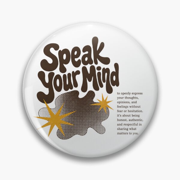 Item preview, Speak Your Mind designed and sold by GrooveAndGlow.