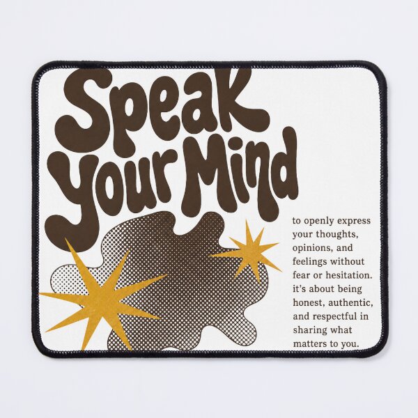 Item preview, Speak Your Mind designed and sold by GrooveAndGlow.