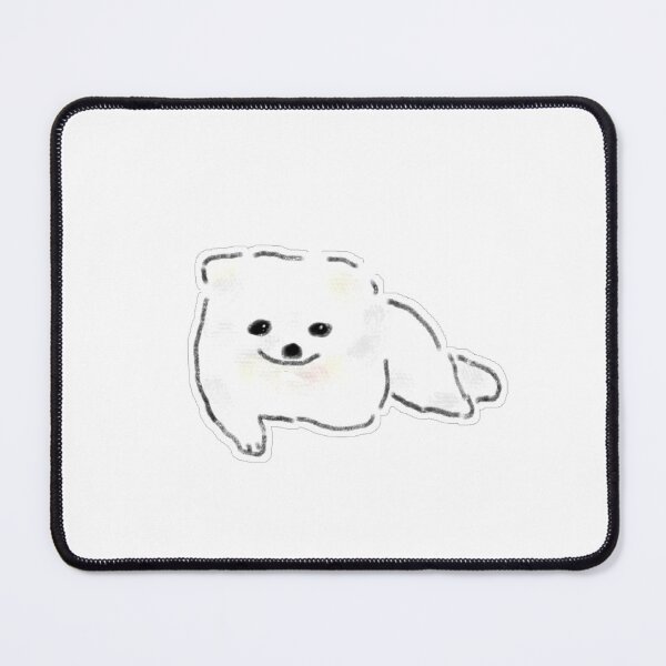 Item preview, Cute Happy Fluffy White Pomeranian designed and sold by raun.draw.