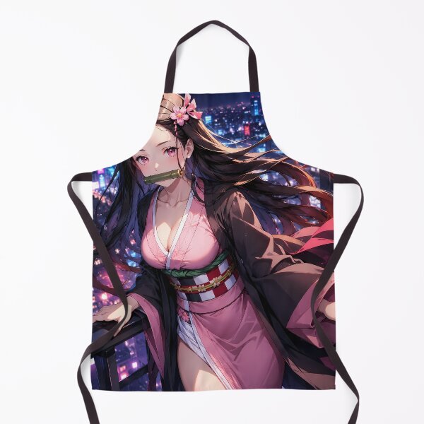 Item preview, Nezuko Kamado Demon Slayer Neon City Balcony designed and sold by Dashsopaner.