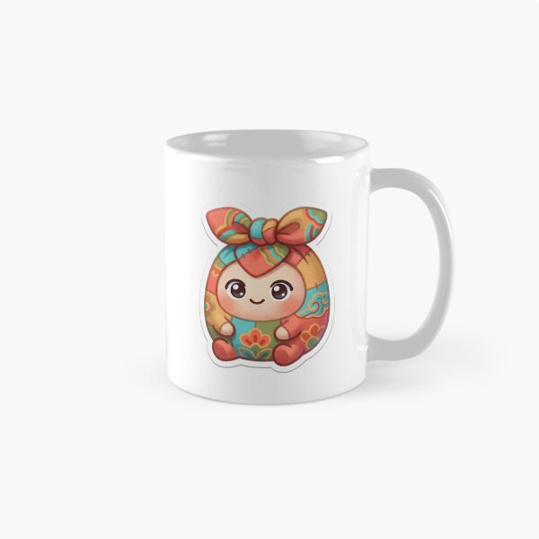 Item preview, Korean Bojagi Patchwork Mascot — Cute Traditional Wrapping Cloth Sticker designed and sold by radou88.