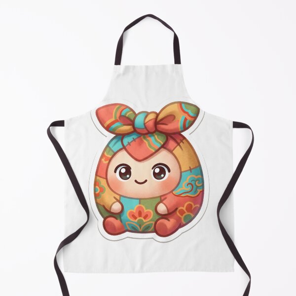 Item preview, Korean Bojagi Patchwork Mascot — Cute Traditional Wrapping Cloth Sticker designed and sold by radou88.