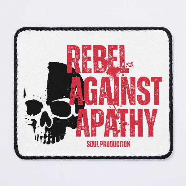 Item preview, Rebel Against Apathy Skull Motivational Punk Statement Design designed and sold by HYPNK.