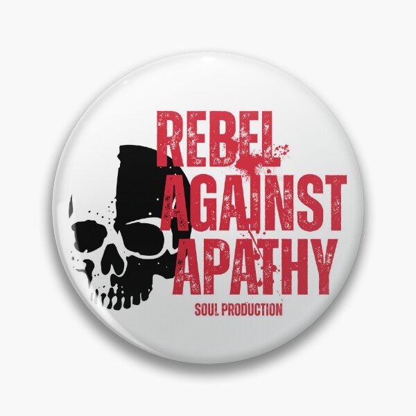 Item preview, Rebel Against Apathy Skull Motivational Punk Statement Design designed and sold by HYPNK.
