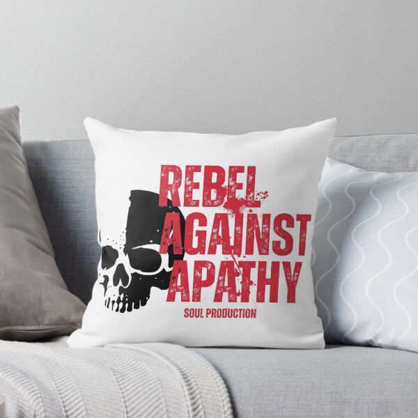 Item preview, Rebel Against Apathy Skull Motivational Punk Statement Design designed and sold by HYPNK.
