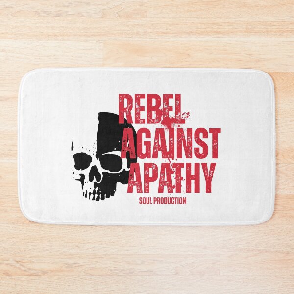 Item preview, Rebel Against Apathy Skull Motivational Punk Statement Design designed and sold by HYPNK.