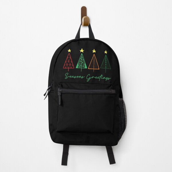 Item preview, Seasons Greetings Minimalist Christmas Trees in color outline designed and sold by FaeryNuff.