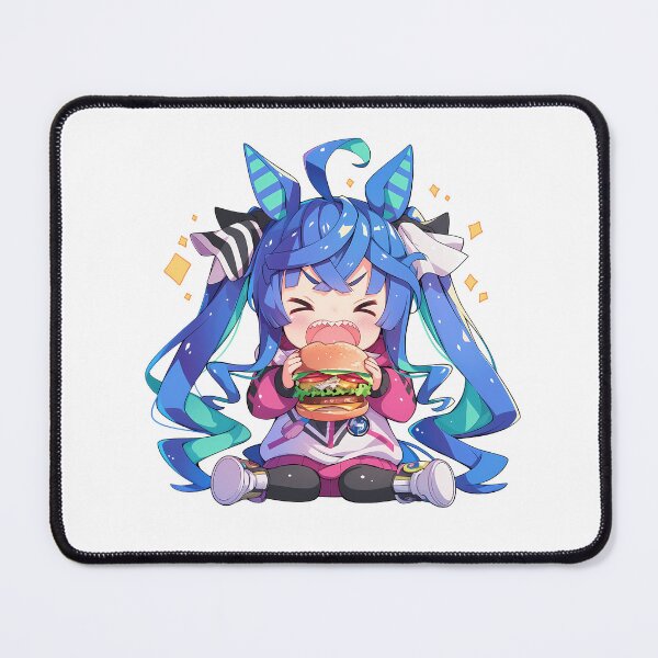 Item preview, Twin Turbo Uma Musume Pretty Derby Kawaii Chibi Burger Anime Girl Energetic Fun designed and sold by Dashsopaner.