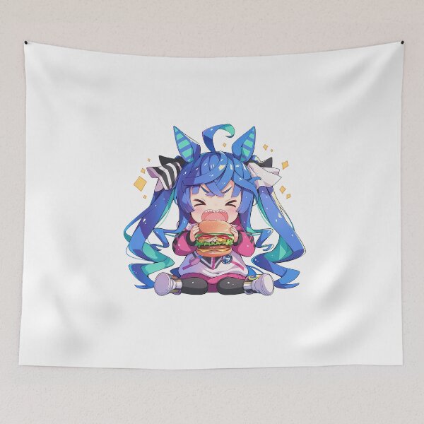 Item preview, Twin Turbo Uma Musume Pretty Derby Kawaii Chibi Burger Anime Girl Energetic Fun designed and sold by Dashsopaner.
