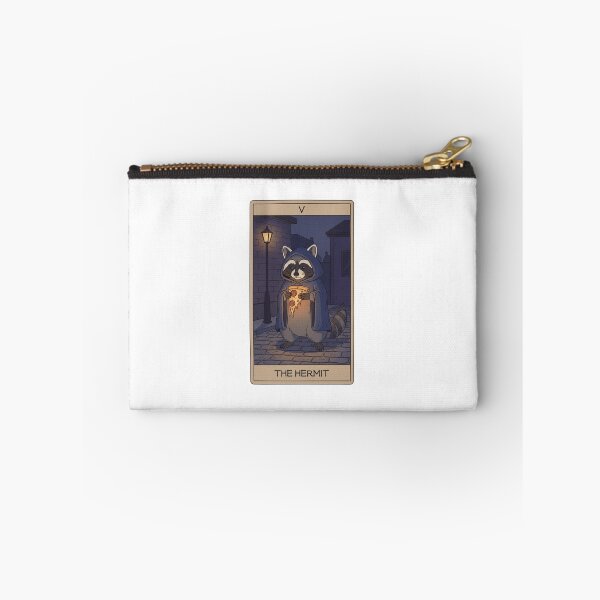 Item preview, The Hermit - Raccoons Tarot designed and sold by FestivityFinds.