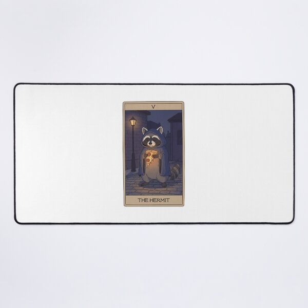 Item preview, The Hermit - Raccoons Tarot designed and sold by FestivityFinds.