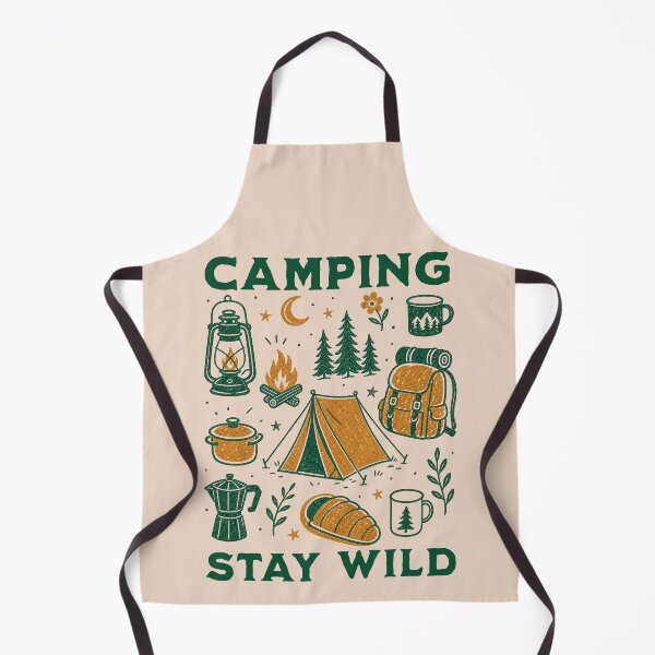 Item preview, Camping Stay Wild Retro Vintage Outdoors Illustration designed and sold by NosandEdgy.