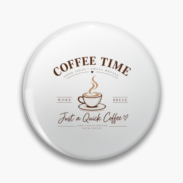 Item preview, Minimalist Coffee Time Work Break Quote designed and sold by Qenlo.