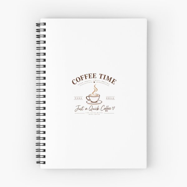 Item preview, Minimalist Coffee Time Work Break Quote designed and sold by Qenlo.
