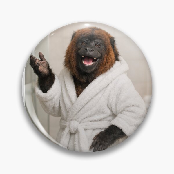 Item preview, Cozy Bathrobe Howler Monkey designed and sold by Sillytoe.