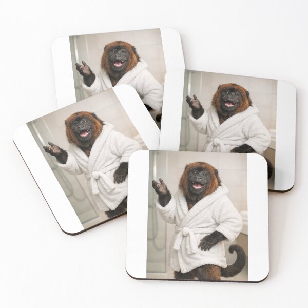 Item preview, Cozy Bathrobe Howler Monkey designed and sold by Sillytoe.