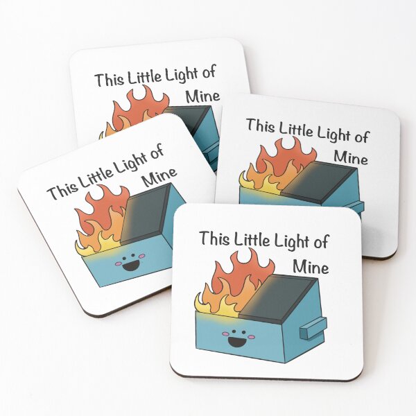 Item preview, This Little Light Of Mine Funny Dumpster Fire Pun designed and sold by The Soapiest Goat.