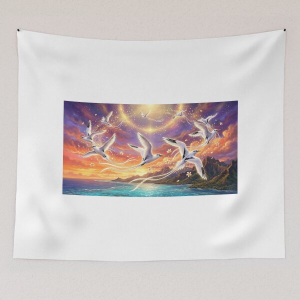 Item preview, Bird Ballet — Flight of the Tropicbirds designed and sold by Hawaii26.