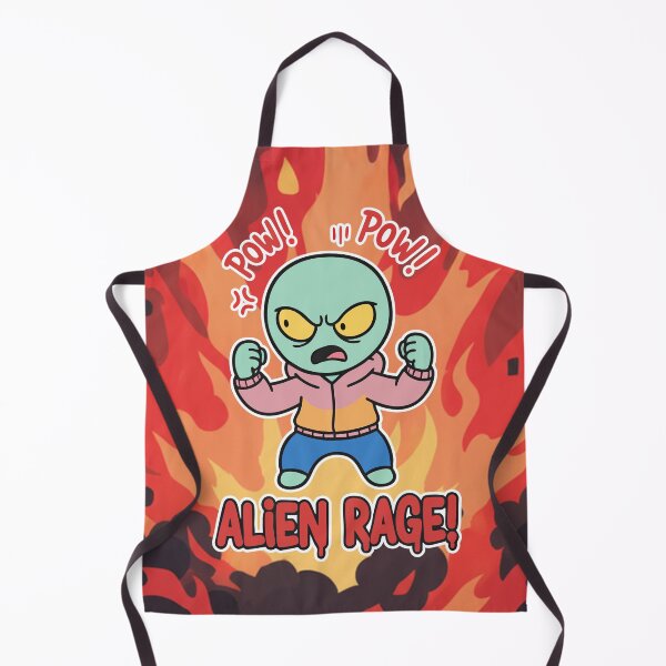 Item preview, Alien Rage Angry Green Alien Cartoon Square Edition designed and sold by Taridesign.