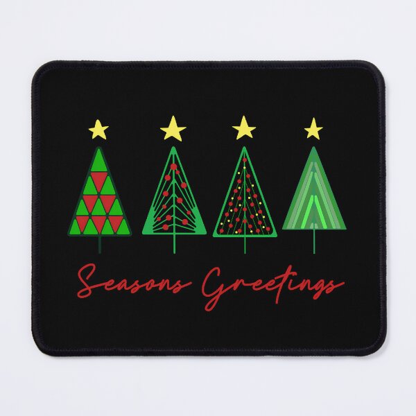 Item preview, Seasons Greetings Minimalist Christmas Trees in color designed and sold by FaeryNuff.