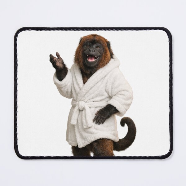 Item preview, Relaxing Bathrobe Howler Monkey designed and sold by Sillytoe.