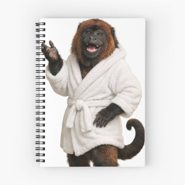 Item preview, Relaxing Bathrobe Howler Monkey designed and sold by Sillytoe.