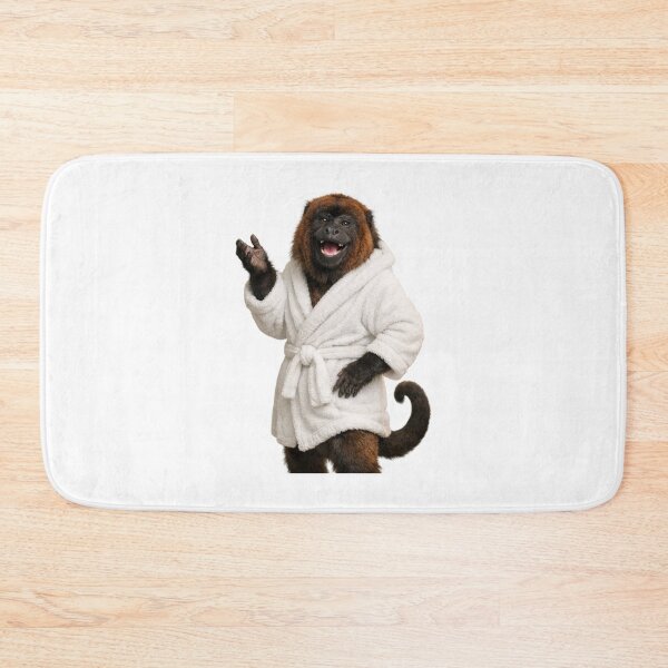 Item preview, Relaxing Bathrobe Howler Monkey designed and sold by Sillytoe.