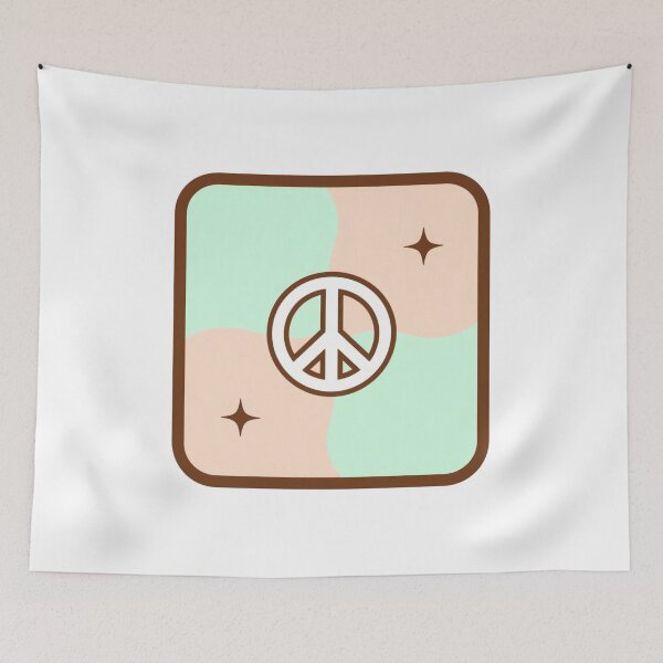 Item preview, Retro Pastel Peace Sign - Cute 70s Groovy Peace Symbol designed and sold by FestivityFinds.