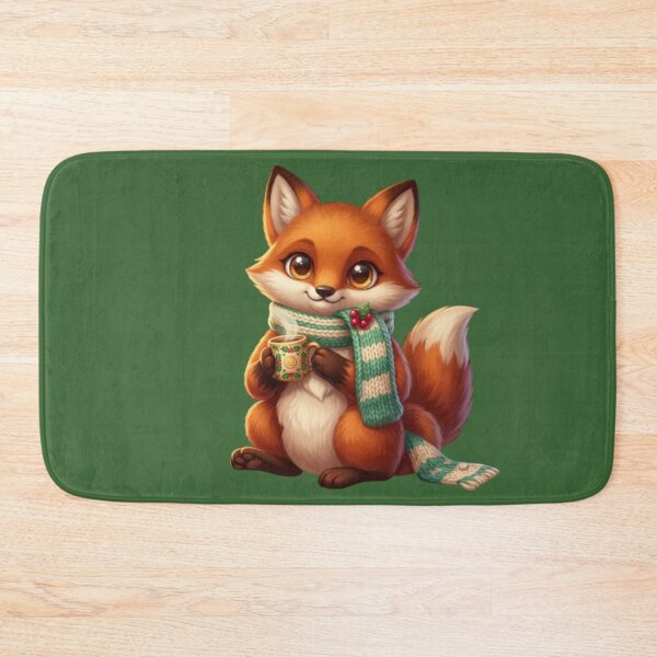 Item preview, Cute Baby Fox in Winter Wonderland designed and sold by Northern Glow Art.