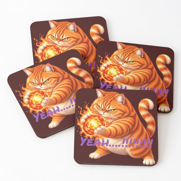 Item preview, Orange Cat with fireball designed and sold by PlengPoomofArts.