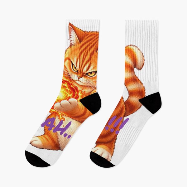Item preview, Orange Cat with fireball designed and sold by PlengPoomofArts.