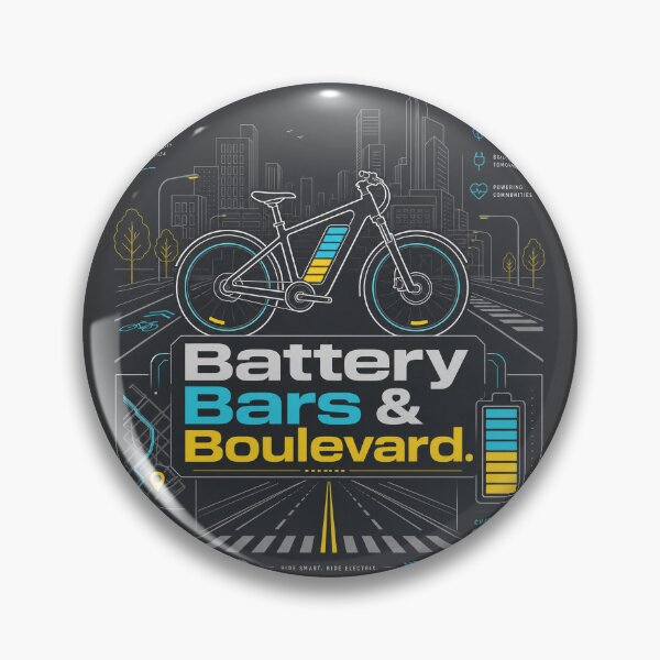 Item preview, Battery Bars & Boulevard Urban E‑Bike Shirt designed and sold by OMNITeeSigns.