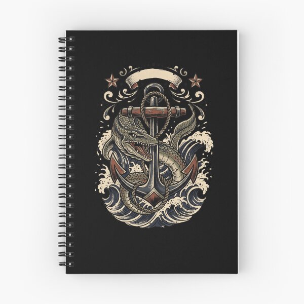 Item preview, Nautical Sea Monster Anchor Traditional Tattoo designed and sold by snowry.