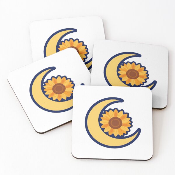Item preview, Retro Celestial Sunflower Crescent Moon Boho Floral designed and sold by FestivityFinds.