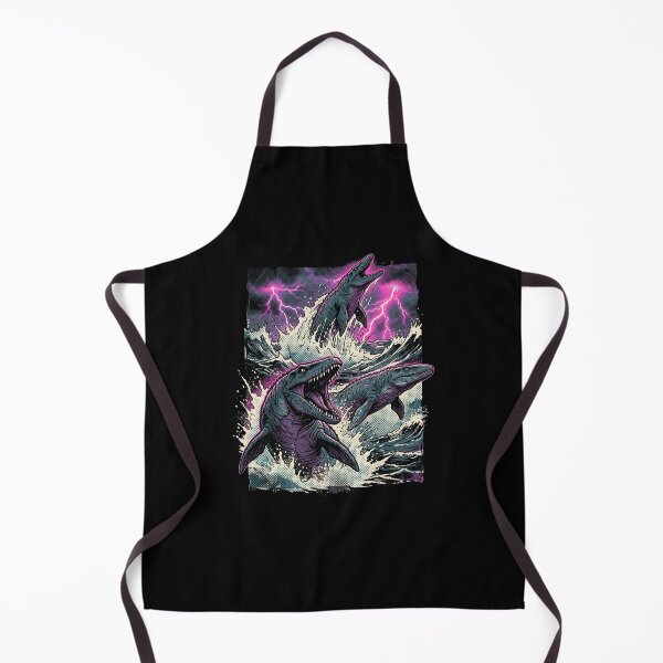 Item preview, Prehistoric Mosasaur Sea Monster Lightning Storm designed and sold by snowry.