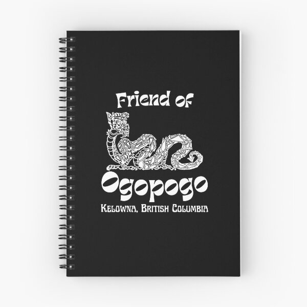 Aperçu de l'œuvre Friend of Ogopogo, Kelowna British Columbia, BC Okanagan Lake Cryptid, Canada- White Font créée et vendue par ROB604.