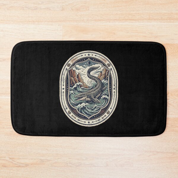 Item preview, Mosasaur Prehistoric Sea Creature Ocean Waves designed and sold by snowry.