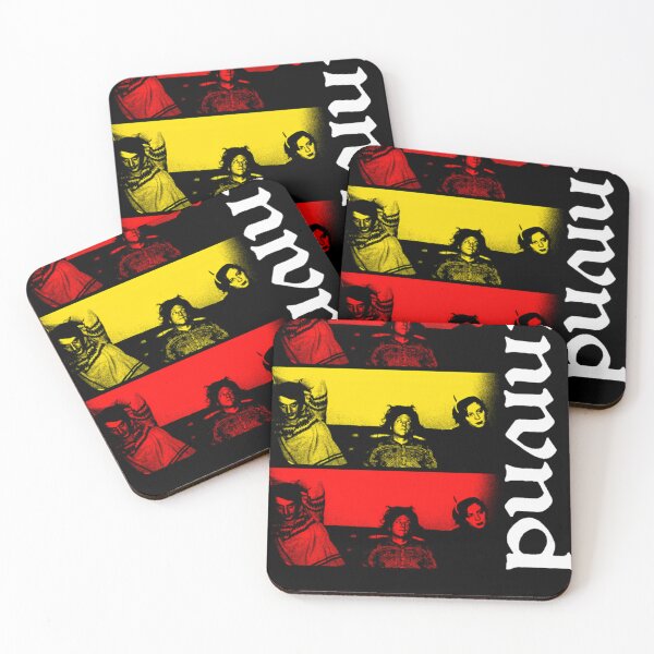 Item preview, Red Yellow And White Silhouette Indie Rock designed and sold by GrimMeadows.