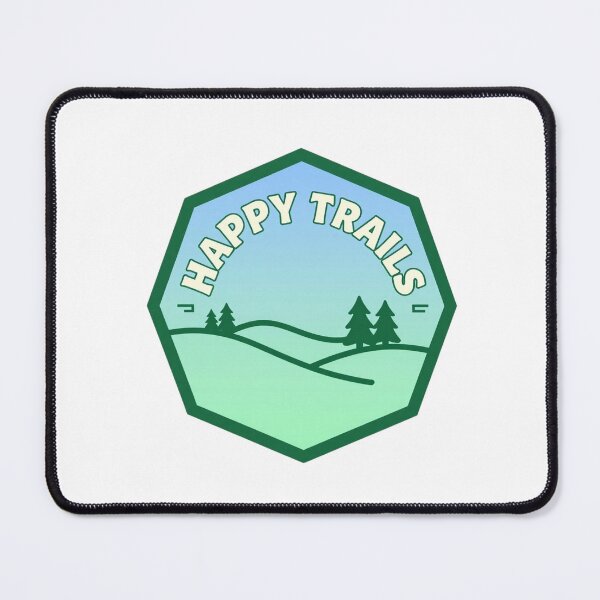 Item preview, Happy Trails Retro Hiking Mountain Pine Forest Octagon designed and sold by FestivityFinds.