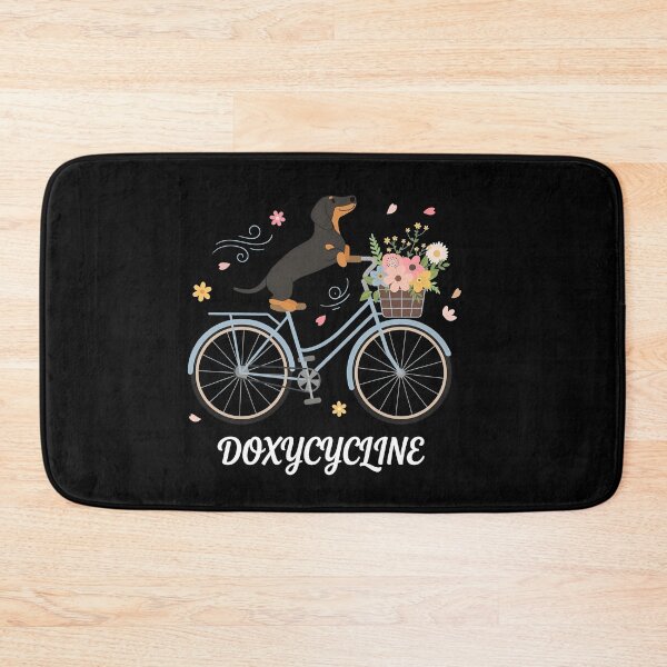 Item preview, dachshund dog riding bicycle designed and sold by saresublete.